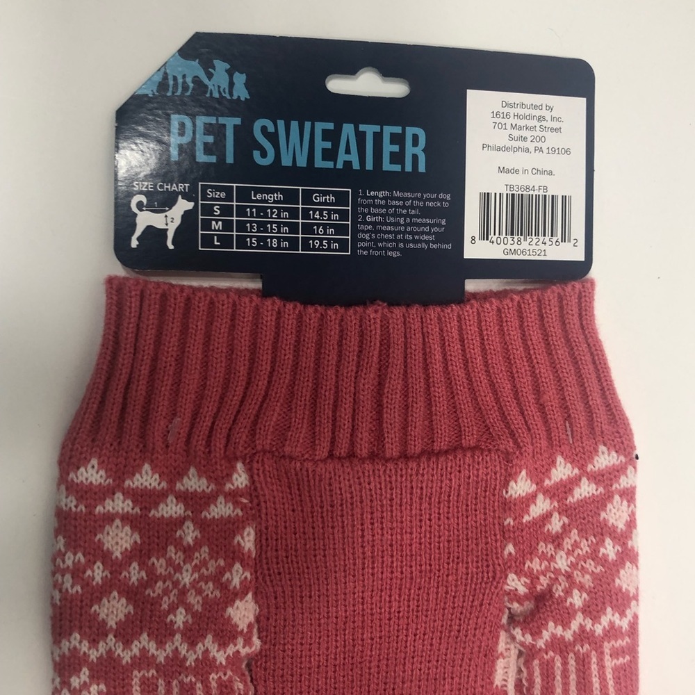 Pet Holiday Sweater Medium - Picture 2 of 10
